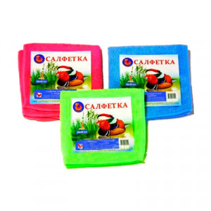 Салфетка из микрофибры универсальная "Мандаринка" 30*30 1шт 